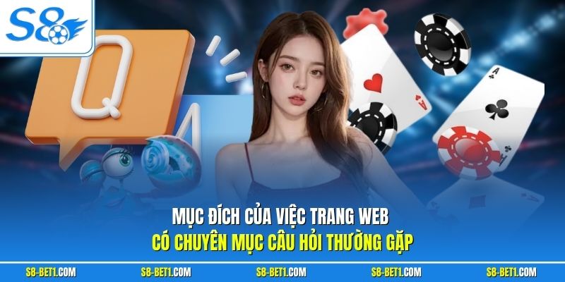 Mục đích của việc trang web có chuyên mục câu hỏi thường gặp